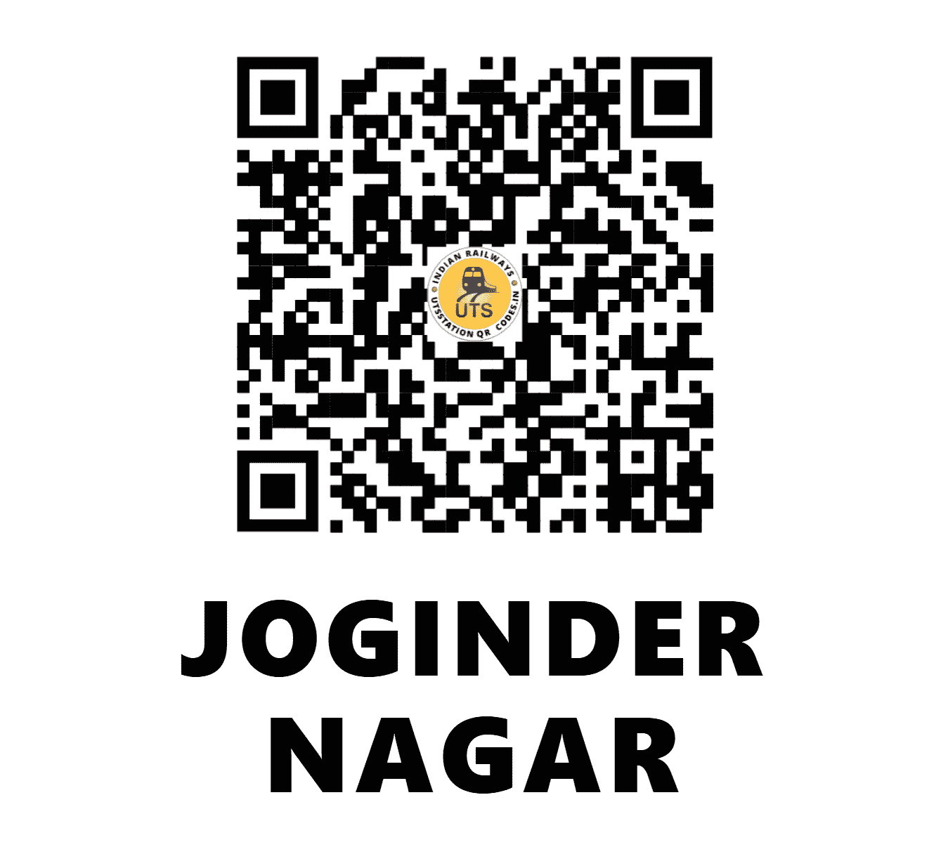 UTS QR Code for JOGINDER NAGAR - JDNX (NR - HIMACHAL PRADESH)